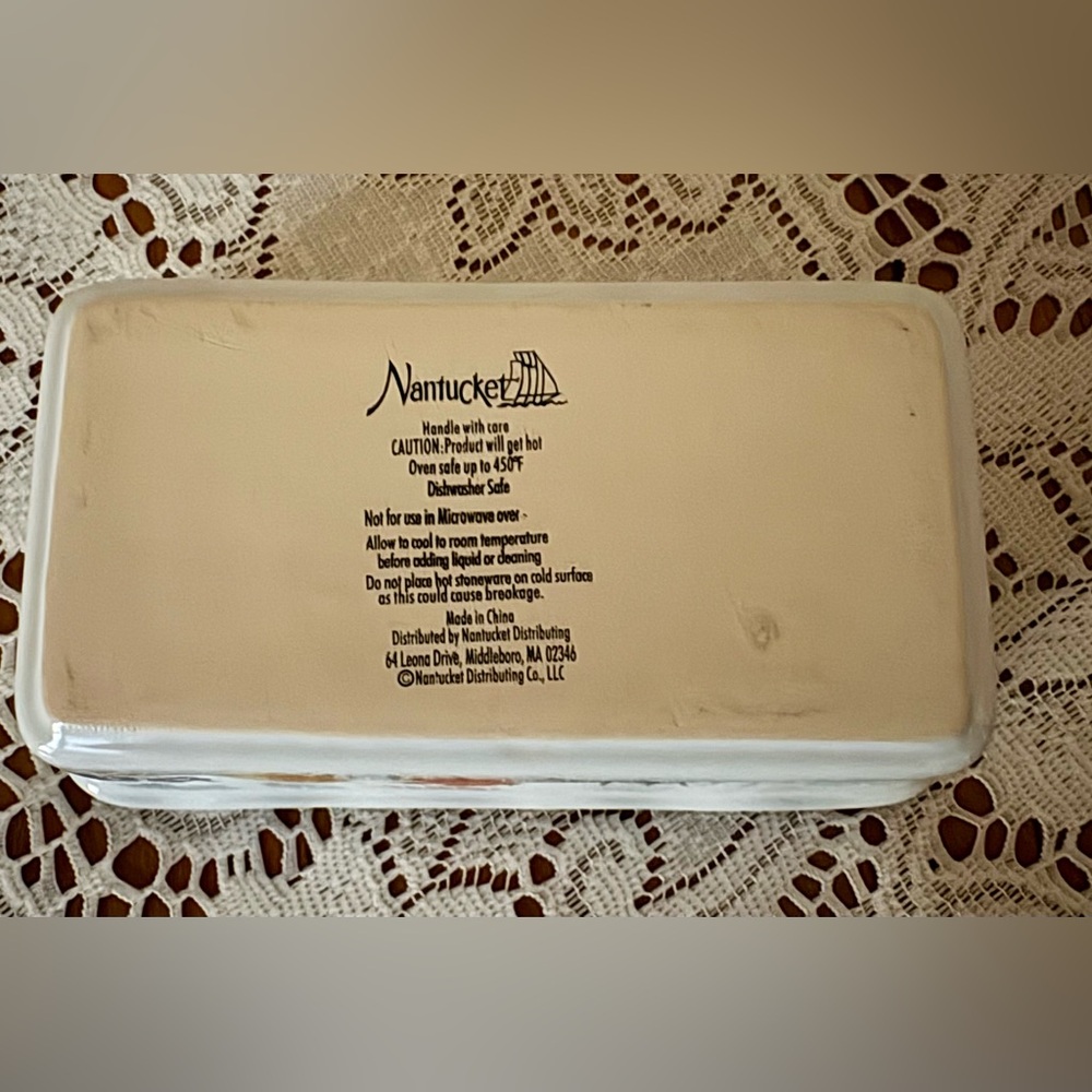 Nantucket Hello Fall Ceramic Rectangular
Mini Loaf Baking Pan - Picture 7 of 8